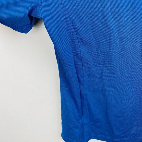 Cutter & Buck CB Dry Tec Womens Medium M Blue Polo Shirt Shell Rotella New - Picture 12 of 12